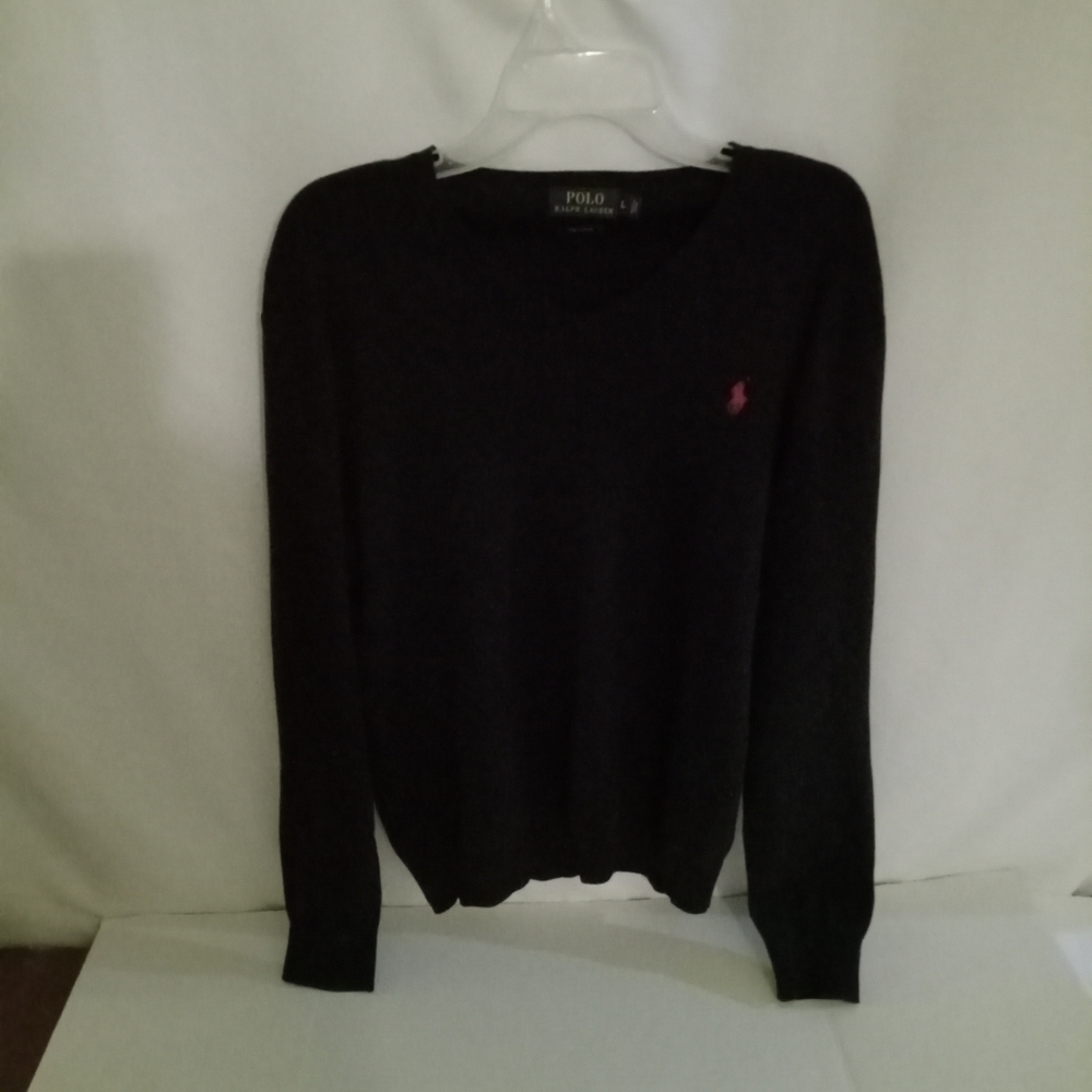 Polo by RalphLauren classic navy blue men's pullover. Large.